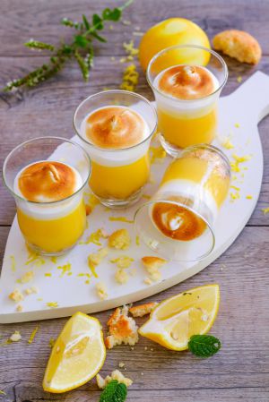 Recette Verrines façon tarte au citron meringuée