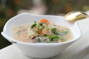 Recette Soupe chinoise aux crevettes (Shrimp Chinese soup)