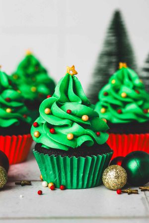 Recette Cupcakes Sapins de Noël