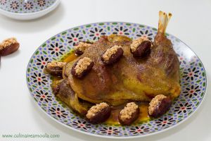 Recette Epaule d'agneau aux dattes farcies - Culinaire Amoula