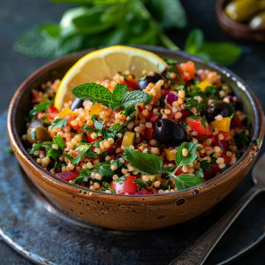 Recette Salade de boulgour aux herbes fraîches : Recette facile et savoureuse