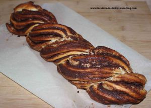 Recette Torsade briochée au nutella