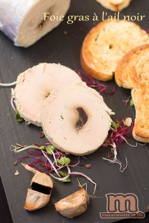 Recette Foie gras à l'ail noir
