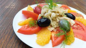 Recette Salade de tomates, oranges et fenouil