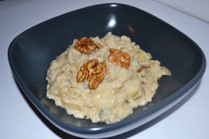 Recette Risotto au bleu, poire et noix