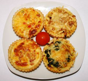 Recette Petites quiches au choix