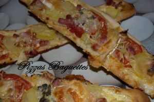 Recette Pizzas Baguettes