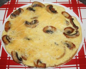 Recette Frittata (omelette) aux champignons et pecorino
