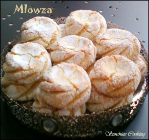 Recette Mlowza / Gateaux d'amandes moelleux au zeste de citron / Gâteaux typiquement tetouanais