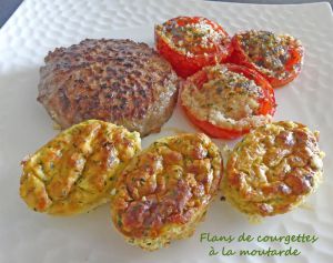 Recette Flans de courgette à la moutarde *