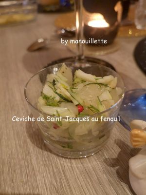 Recette Ceviche de Saint-Jacques au fenouil