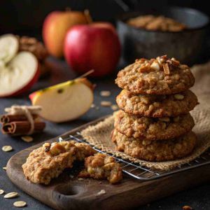Recette Apple Pie Oatmeal Cookies – Healthy Breakfast Cookies