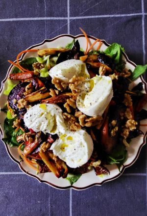 Recette Salade ti amo! quand les racines d’automne rencontrent la boufflonne