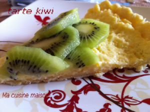 Recette Tarte au kiwi sur reste entremet