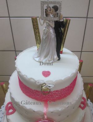Recette Wedding Cake "Romance" en Pâte à Sucre