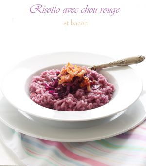 Recette Risotto au chou rouge et bacon