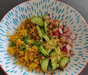 Recette Salade de nouilles croustillantes