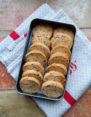 Recette Sablés au parmesan et aux graines