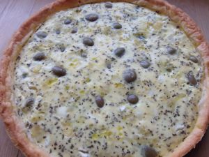 Recette Quiche à la feta et aux olives