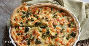 Recette Quiche au surimi et brocoli