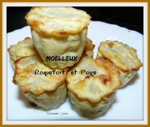 Recette Moelleux Poire et Roquefort