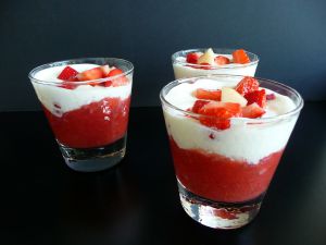 Recette Trifle fraises et poire