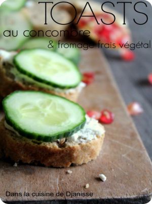Recette Toast au concombre & fromage frais végétal – #Vegan