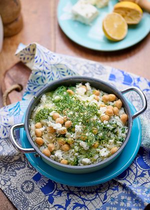 Recette Spanakorizo ou riz aux épinards à la grecque