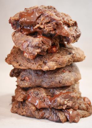 Recette Cookies double chocolat vegan
