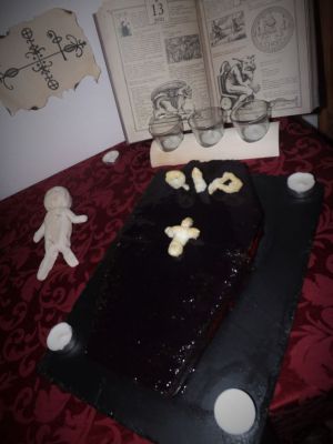 Recette Gâteau Chocolat-Framboise (spécial Halloween)