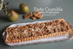 Recette Tarte crumble poires et spéculoos
