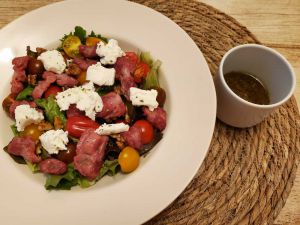 Recette Salade de gésiers, tomates cerises et chèvre