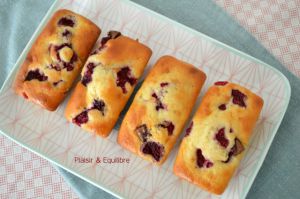 Recette Petits cakes maison aux framboises et au chocolat