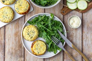 Recette Flans de courgettes au parmesan