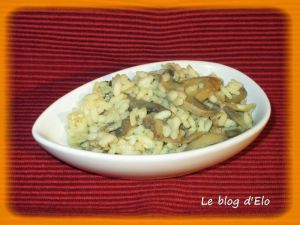 Recette Risotto aux champignons de Paris