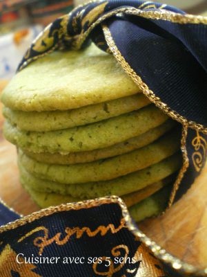 Recette Sablés au thé Matcha