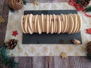 Recette Bûche pralinée et caramel beurre salé