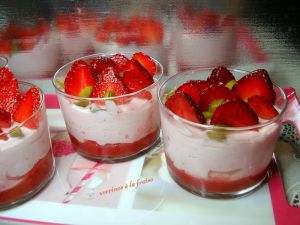 Recette Verrines à la fraise