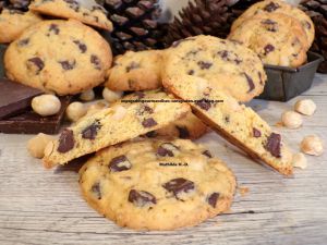 Recette Cookies au chocolat au lait et noix de macadamia sur une base de La Fabrique Cookies