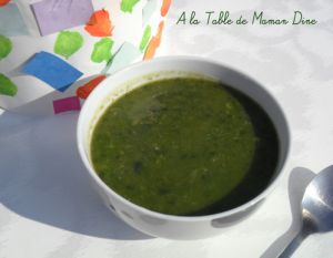 Recette Soupe épinards-petits pois (Végan)