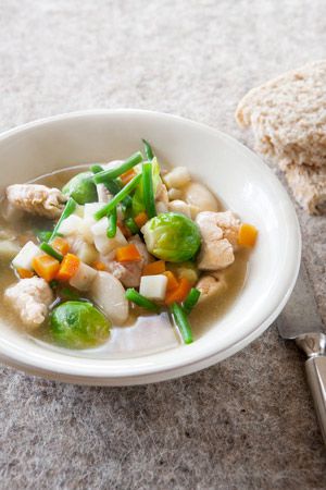 Recette Soupe au poulet et aux légumes