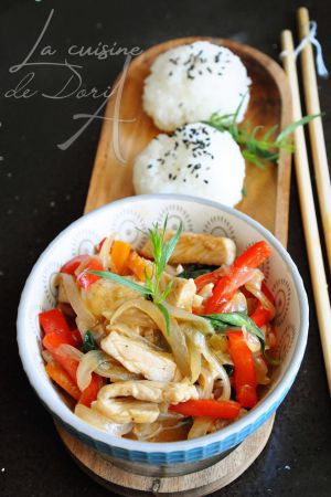 Recette Porc à la Thaïlandaise, riz gluant au parfum d'estragon