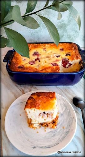 Recette Cheesecake aux cerises / Cheesecake de cerezas