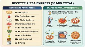 Recette Pizza chèvre jambon miel : une recette fusion créative