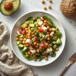 Recette Chickpea Feta Avocado Salad