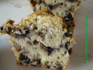 Recette Cake aux champignons