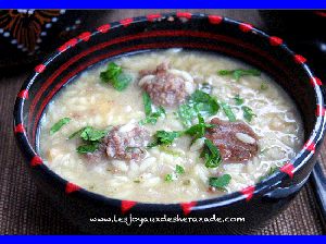 Recette Chorba beida ( soupe blanche algéroise)