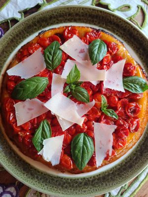 Recette Tatin de tomates cerise au basilic