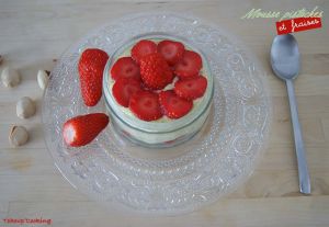 Recette Mousse mascarpone à la pistache et fraises