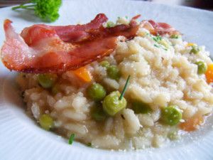 Recette Risotto aux petits pois frais